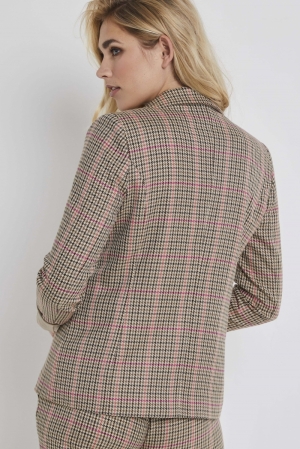 Joan Blazer Winter Checks P115 Check Pink