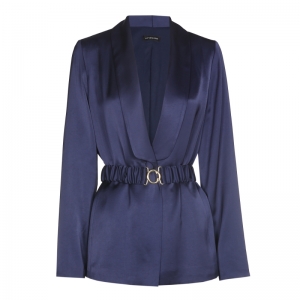 Rechtvallende geklede blazer i 27 Dark Indigo