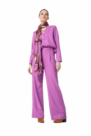 elegante broek, high waist, wi 41 Purple