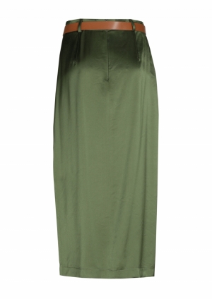 rechtvallende shiny midi rok 61 Cypress