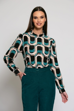  mint maze print