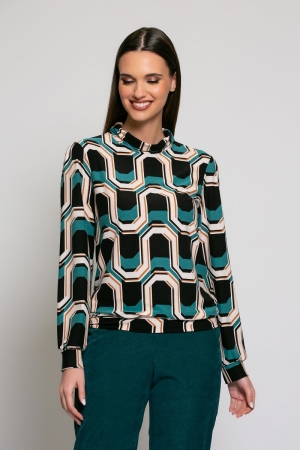  mint maze print