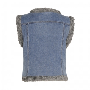 cosy bodywarmer in jeans 25 Light Blueje