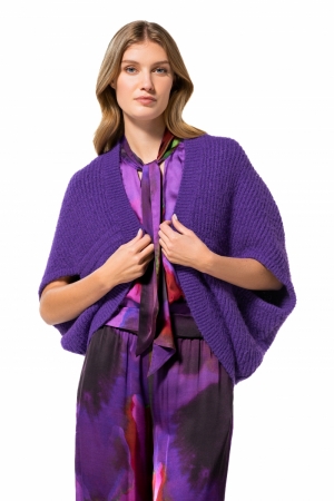 cosy lange bolero 40 Violet