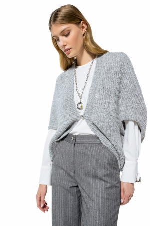 cosy lange bolero 16 Light Grey