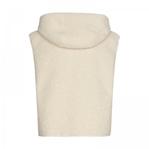 korte teddy bodywarmer 93 Cream