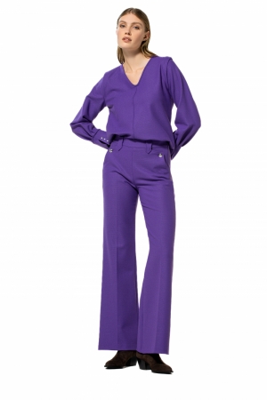 comfortabele citylook broek, n 40 Violet