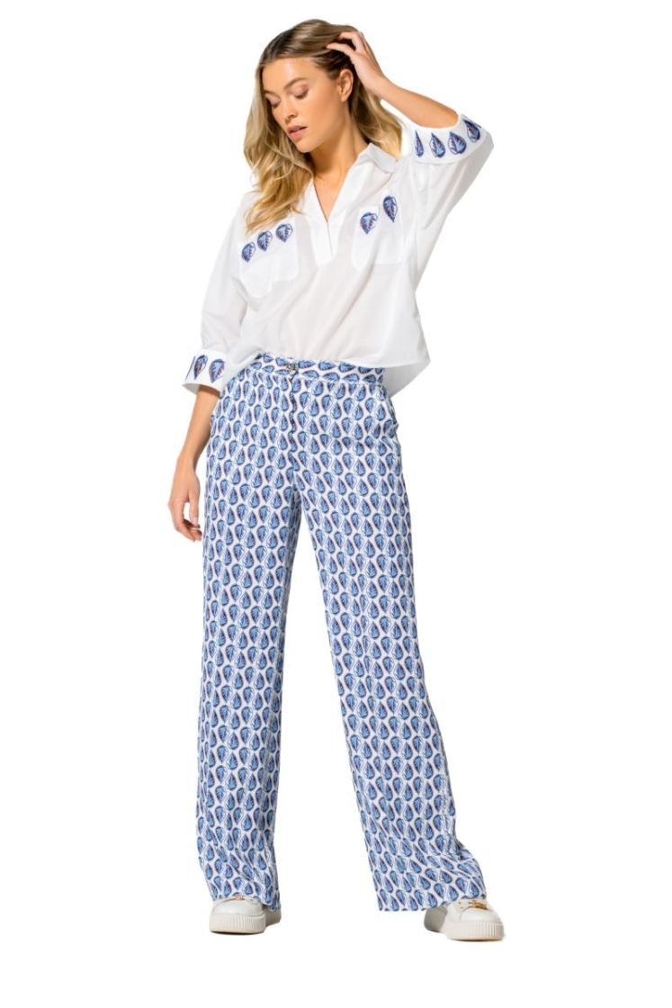 rechtvallende broek, normal wa 39 Multi Color