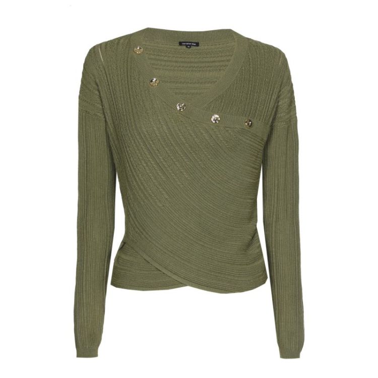aansluitende pull met wikkel-e 61 Olive