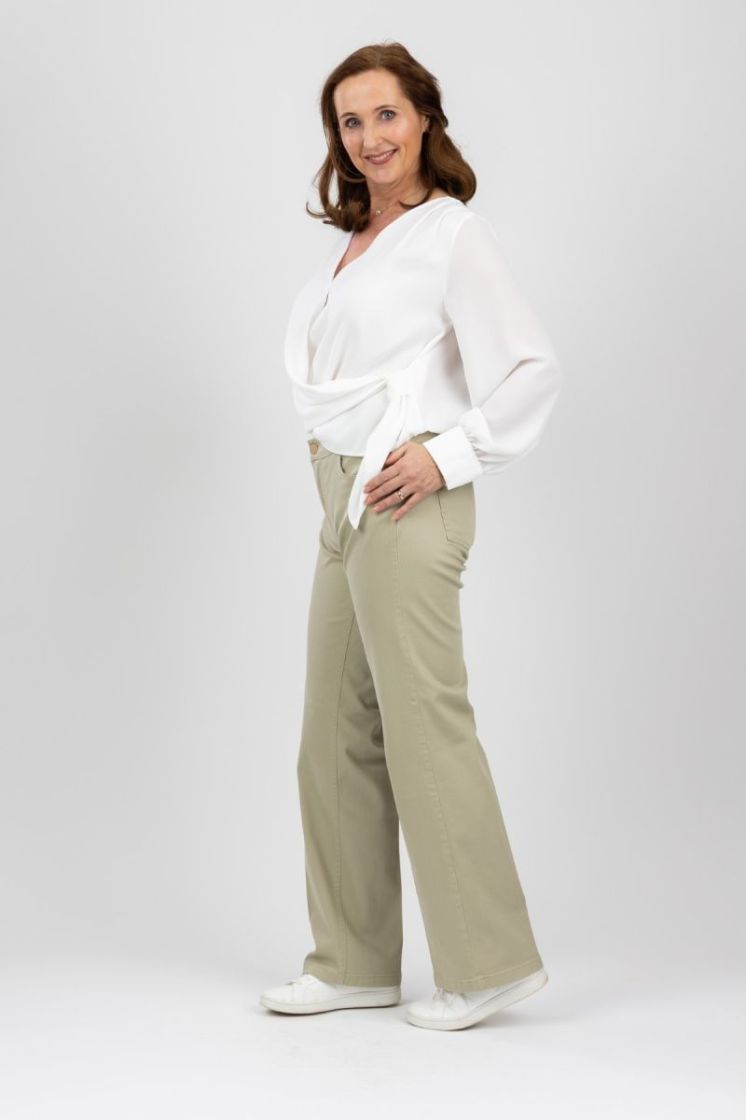 Eve (Elastic) Color Denim 637 Light Olive