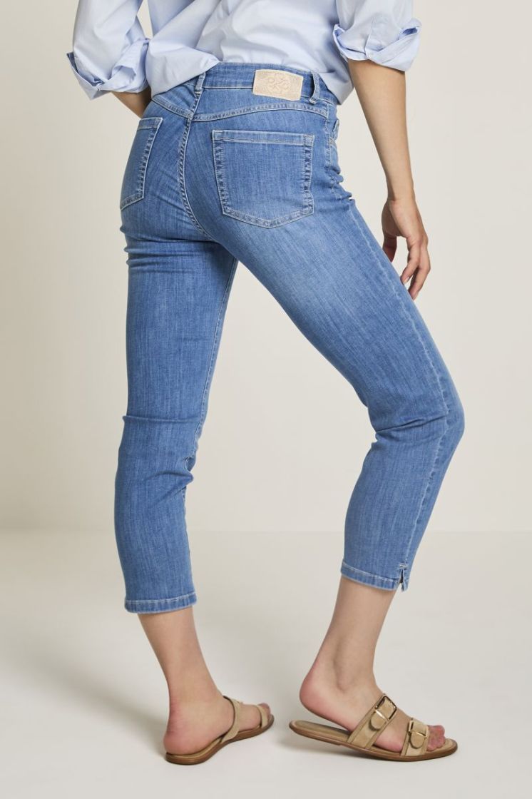 Capri Para Mi Jeans D191 Mid Blue