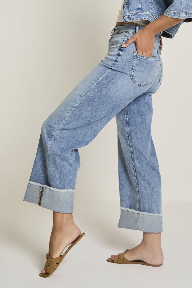 Mira (Turn Up) Para Mi Jeans D198 Light Indi