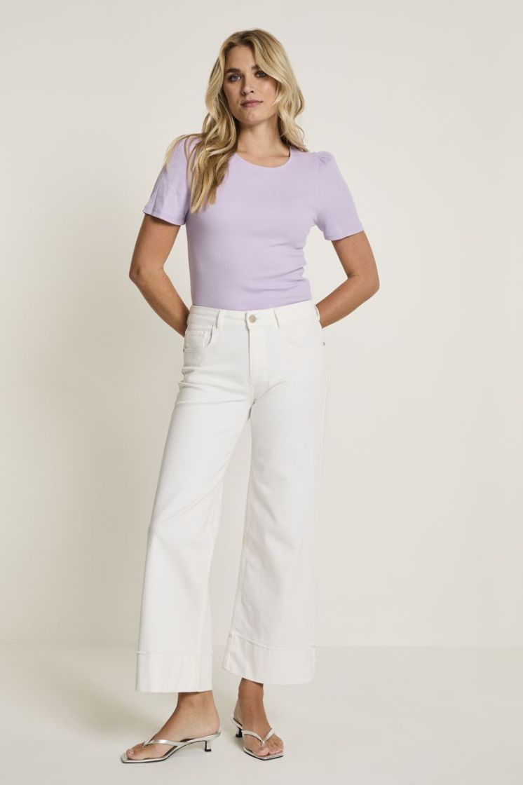 Mira (Turn Up) Color Denim 002 White