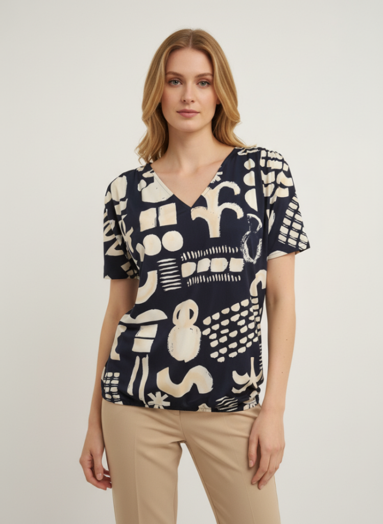  blue luxe print