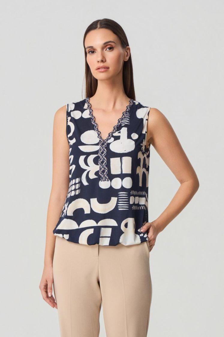  blue luxe print