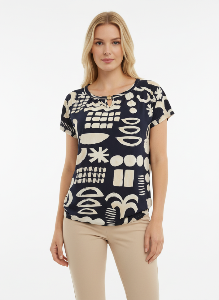  blue luxe print