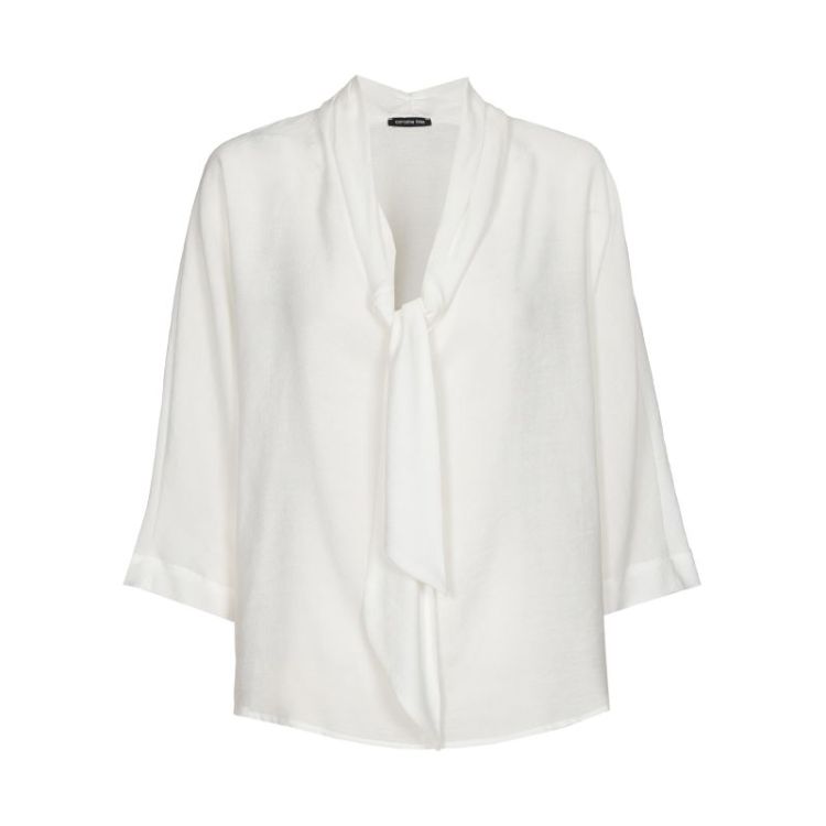 Soepele blouse met aangewerkte 91 Off White