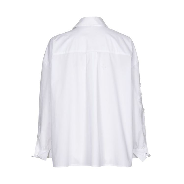 Oversized hemd met uitgerafeld 90 White