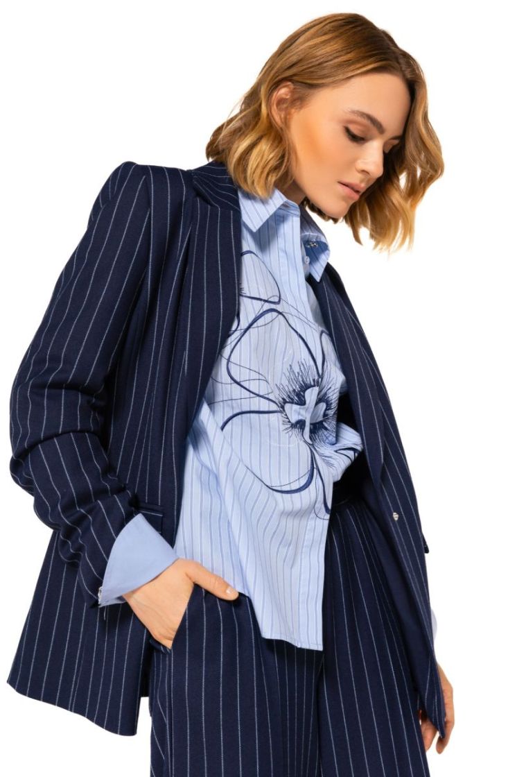 Elegante blazer met rugdetail 21 Navy