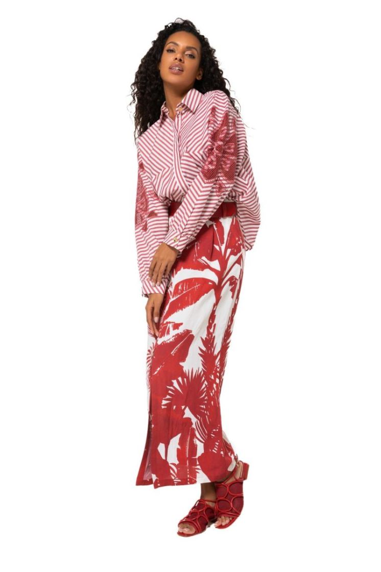 Oversized hemd in katoen met m 59 Multicolor