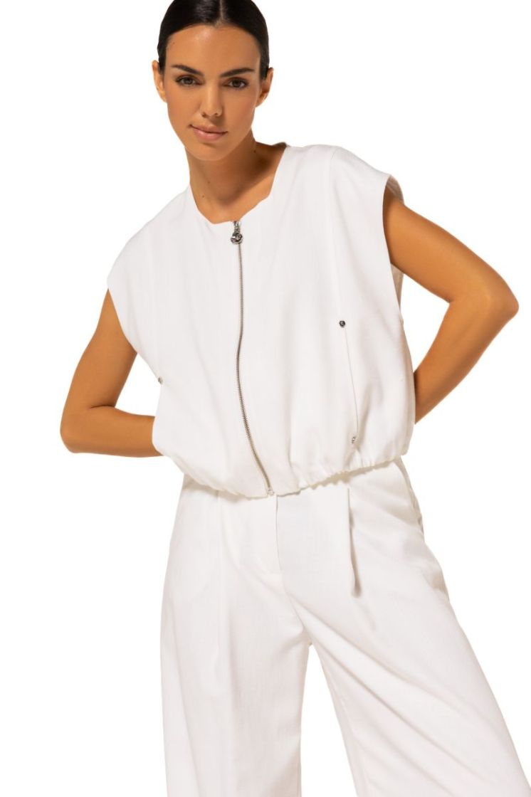 Mouwloze blousevest 91 Off White