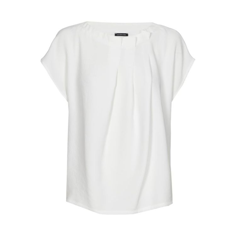 Elegante top met plooidetail 91 Off White