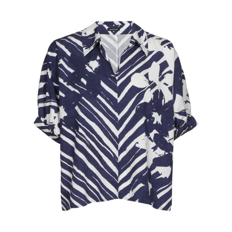 Losvallende blouse met grafisc 29 Multicolor
