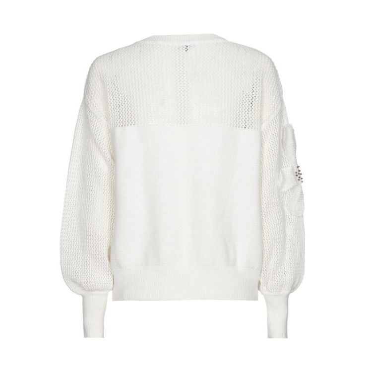 Trui two-styles met bloemappli 91 Off White