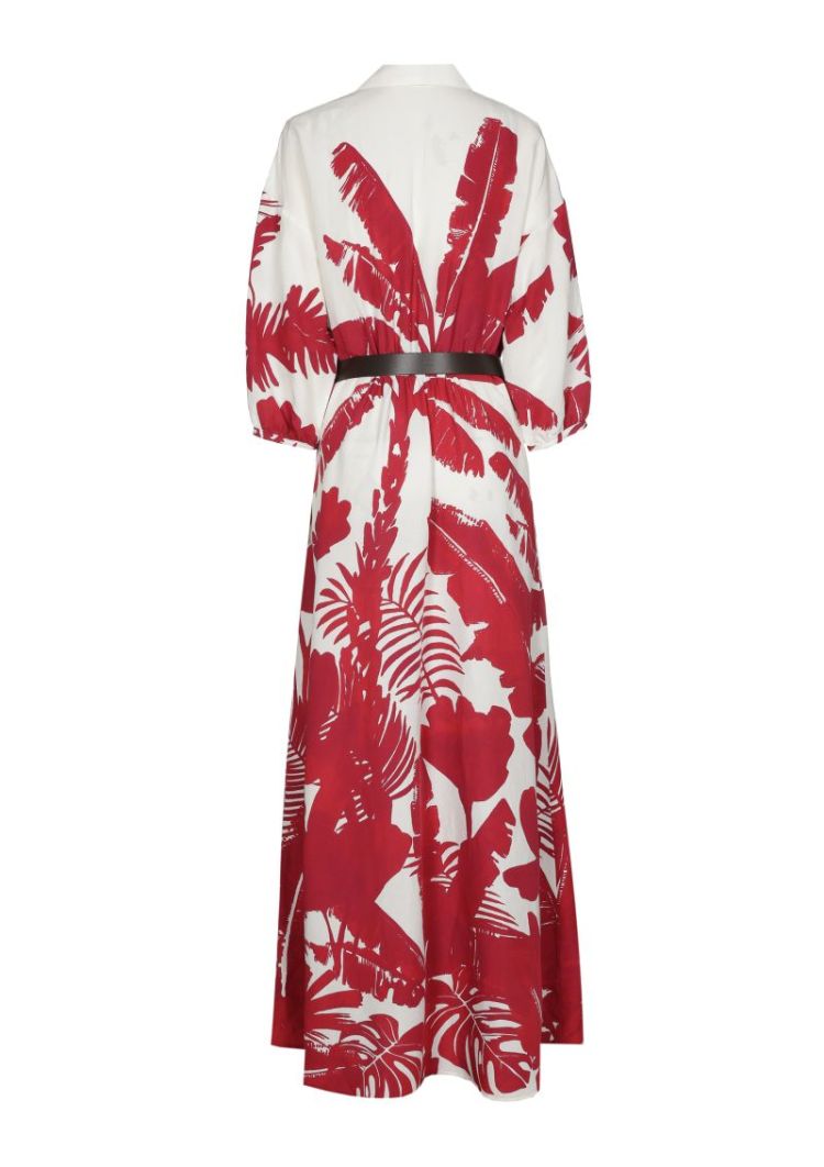Maxi-jurk met botanische print 59 Multicolor