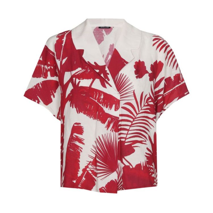 Blouse met botanische print in 59 Multicolor