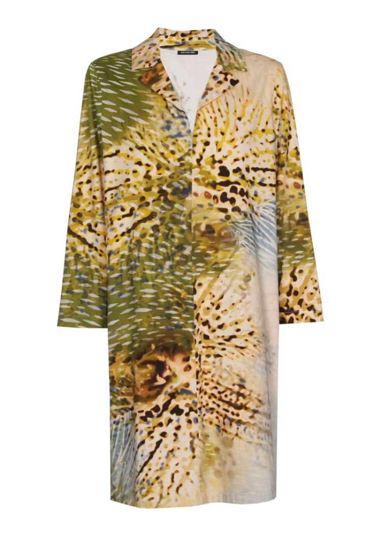 Korte jurk met safariprint 69 Multi Color