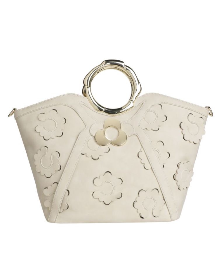 Elegante shopper met uitgesned 93 Natural