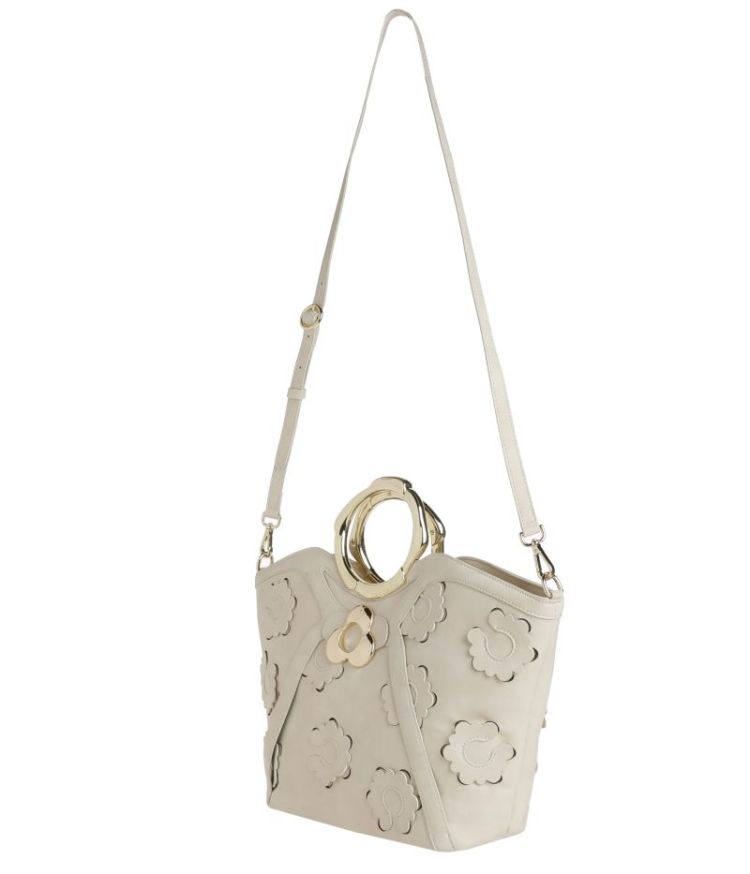 Elegante shopper met uitgesned 93 Natural