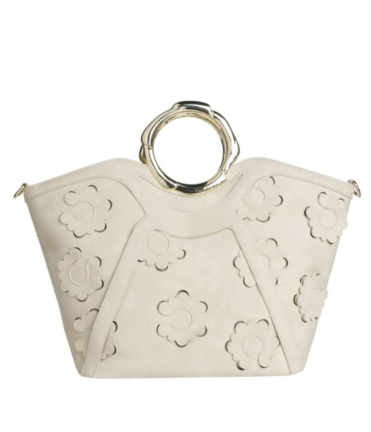 Elegante shopper met uitgesned 93 Natural