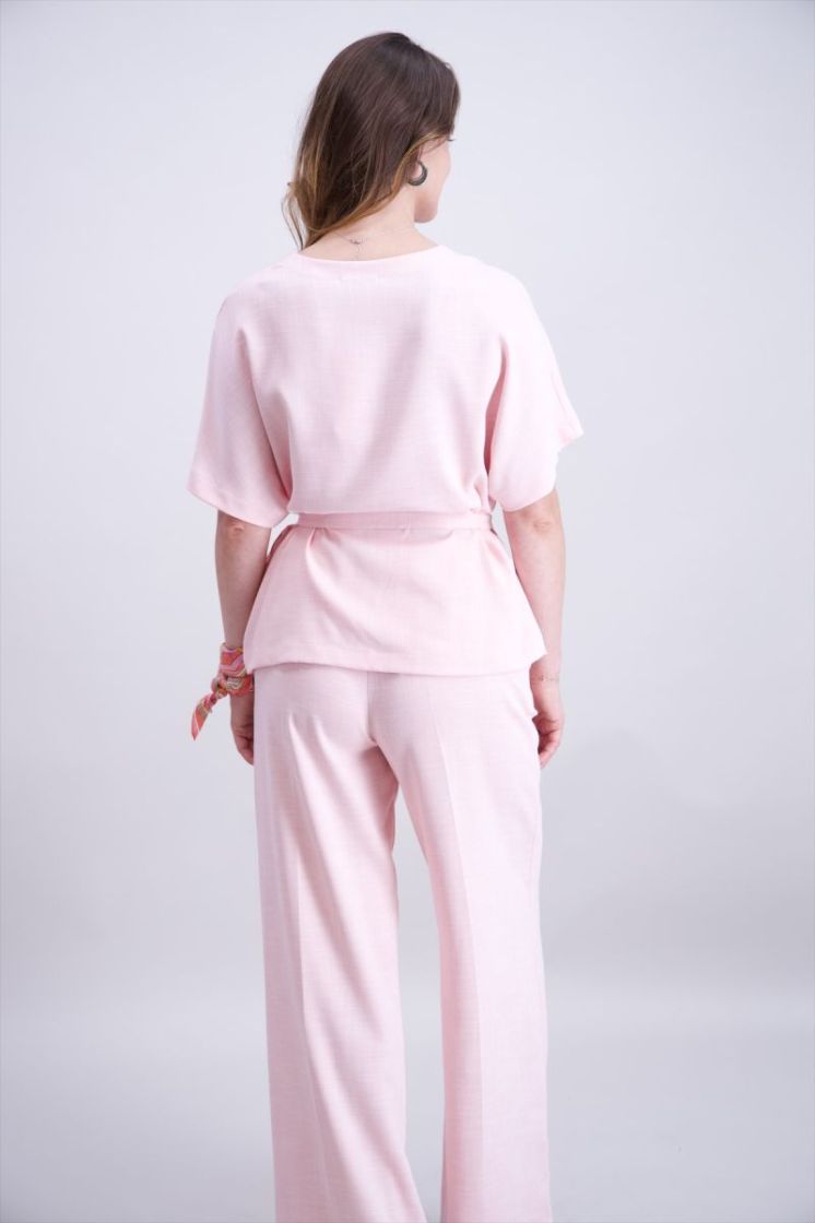  4 rose chiné