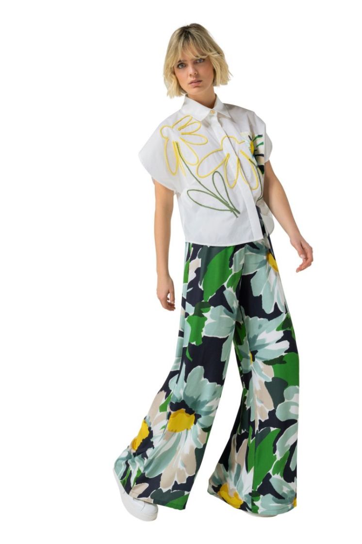 palazzo broek, elastic waist 69 Multi Color