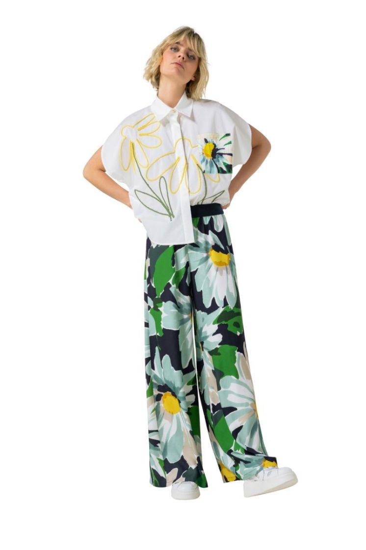 palazzo broek, elastic waist 69 Multi Color