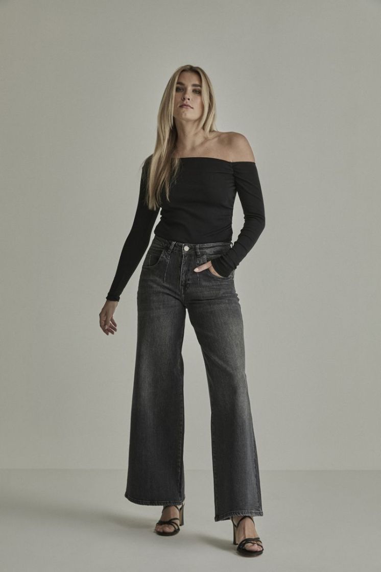 Lizzy (Stud) Para Mi Jeans D205 Shadow Bla