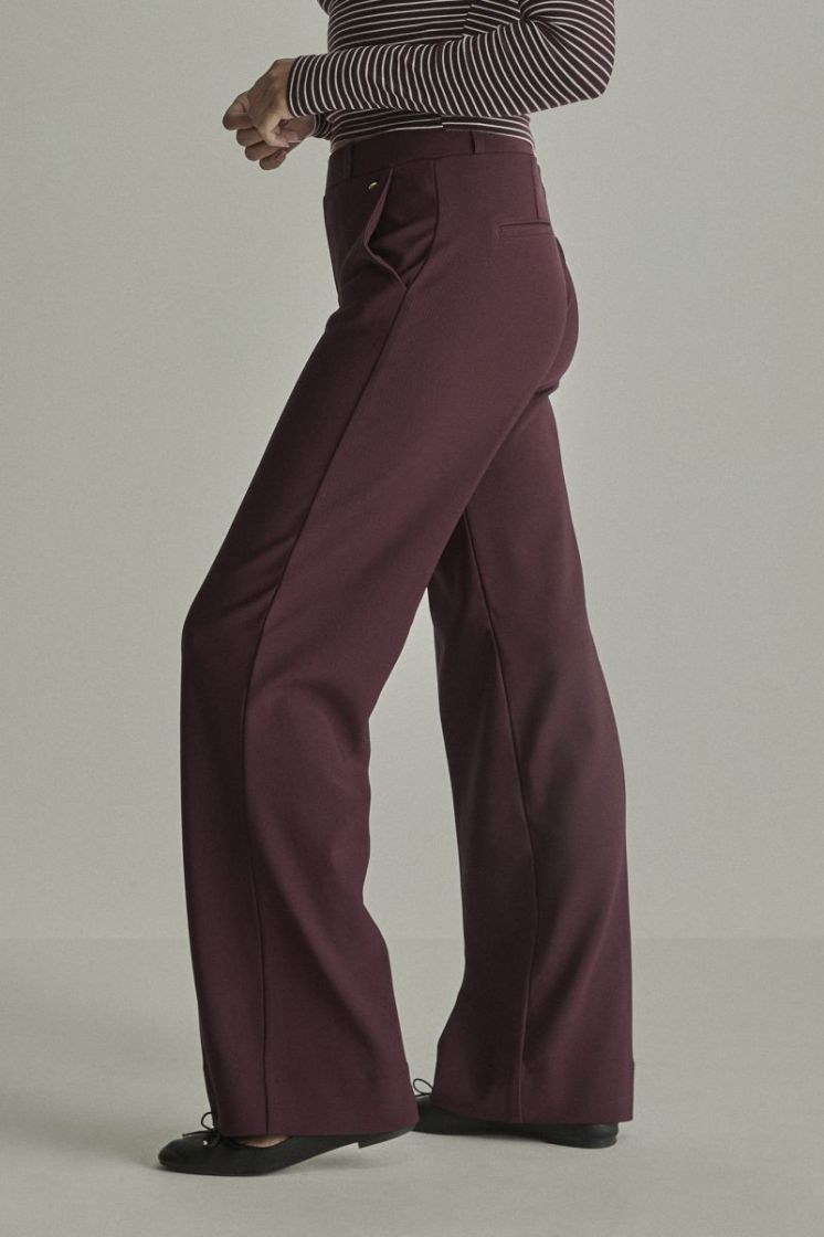 Mira (Elastic) Twill Jersey 434 Burgundy Re