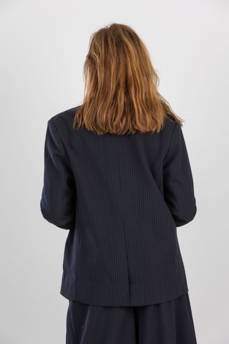 navy pinstripe