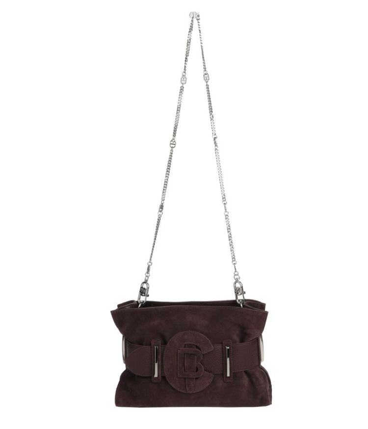 Handtas in nubuck 53 Eggplant