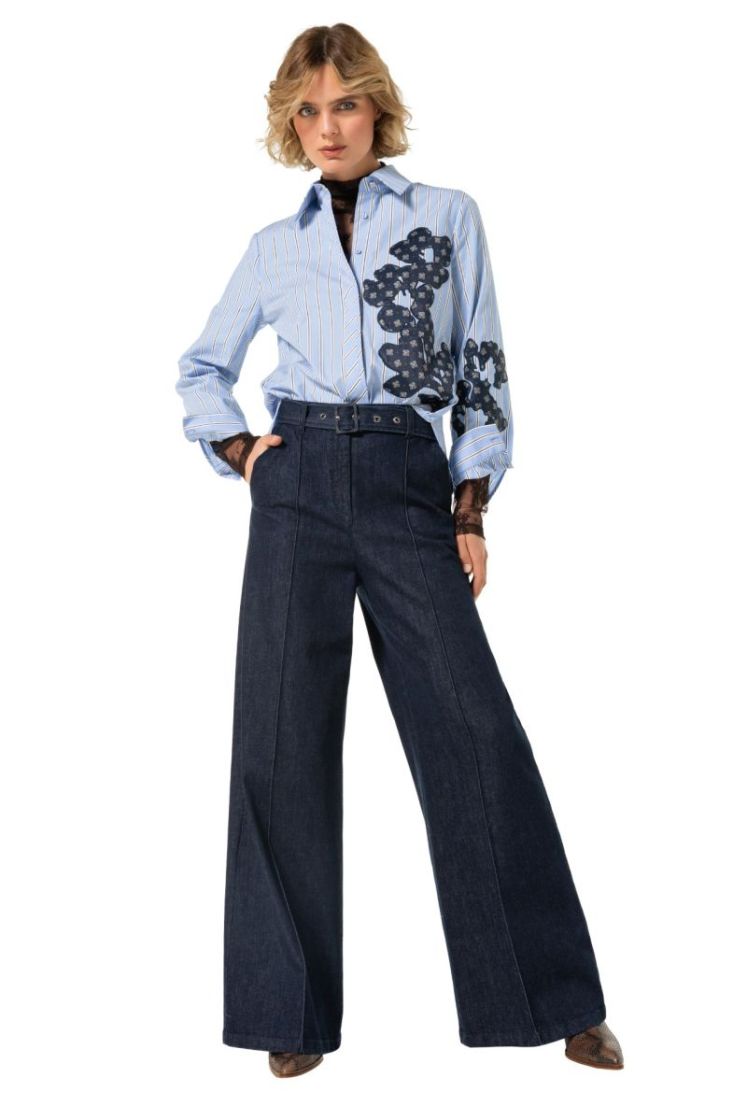 City-look denimbroek, mid wais 23 Jeans Dark B