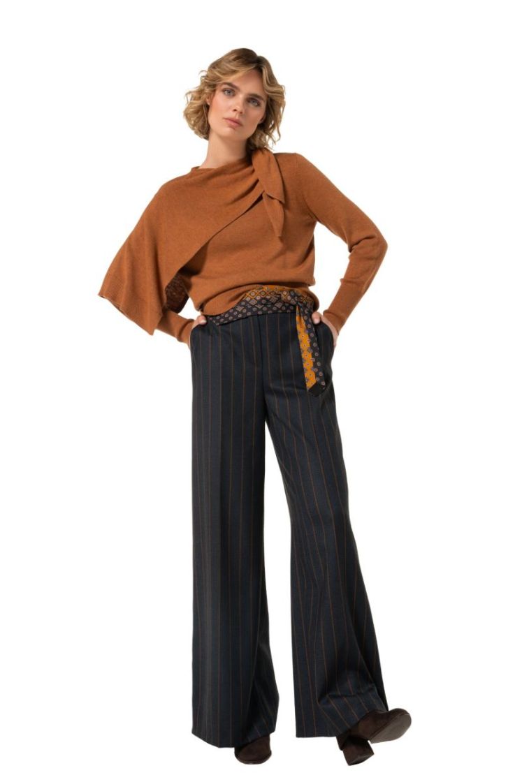 City-look broek met dasriem, n 21 Midnight Blu