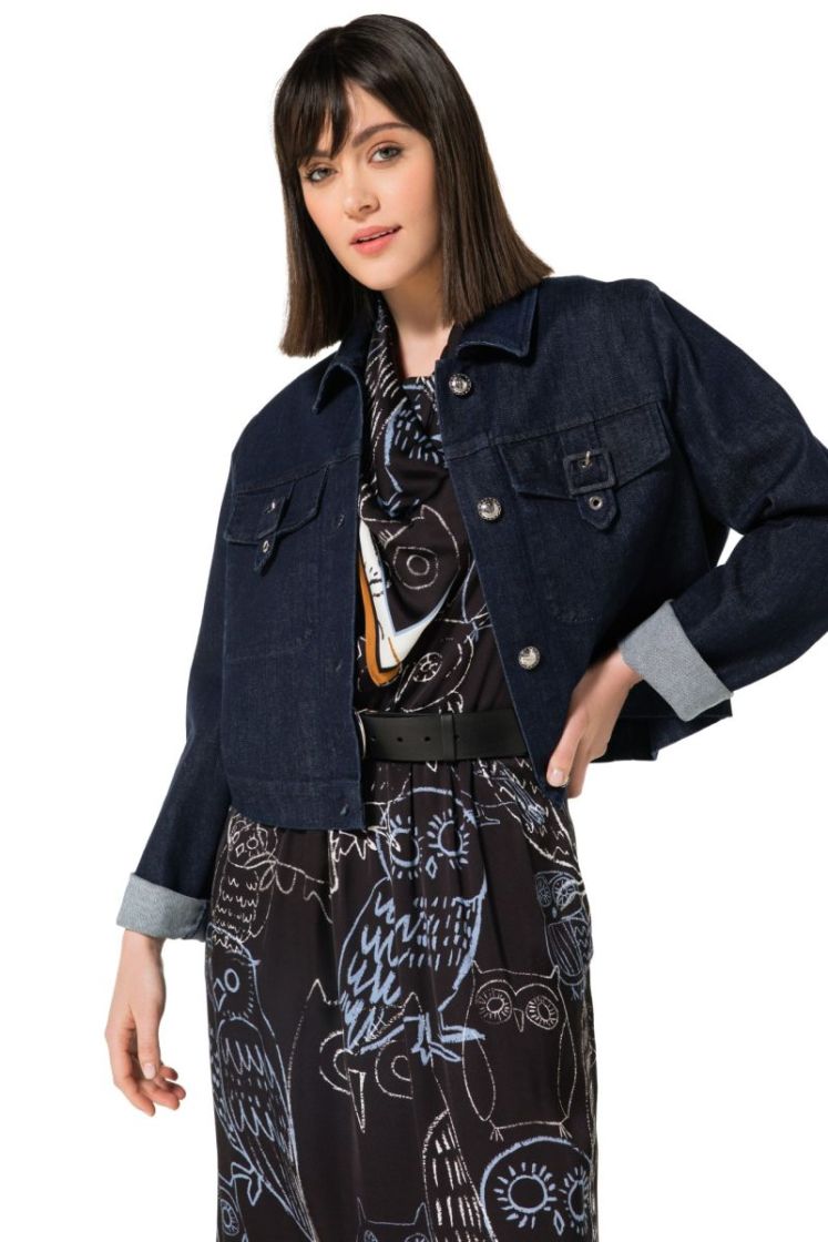 Midi-jurk met kraageffect 29 Multi Color