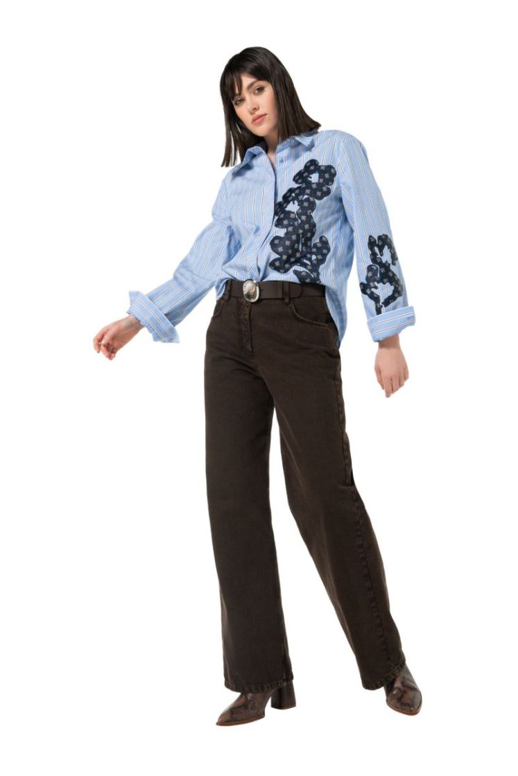 Blouse in katoen met patchwork 29 Multi Color