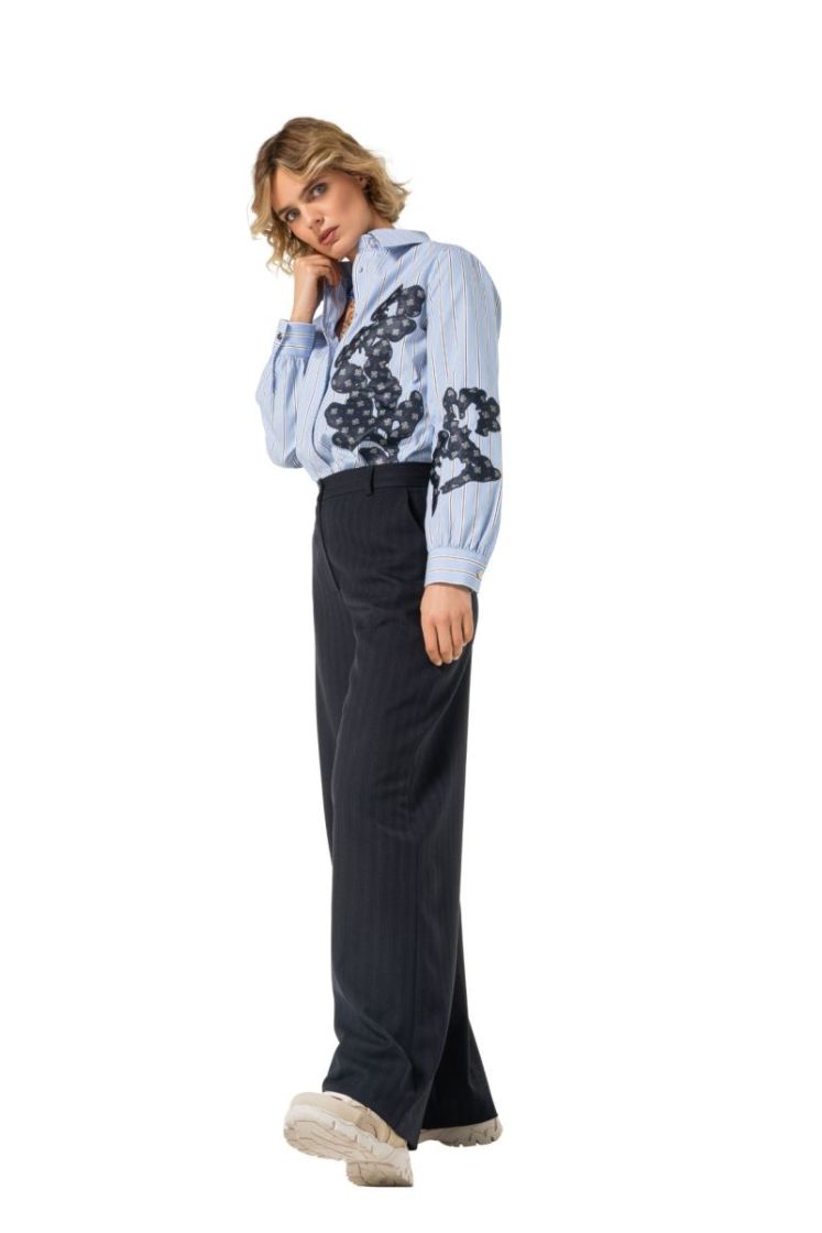 Blouse in katoen met patchwork 29 Multi Color
