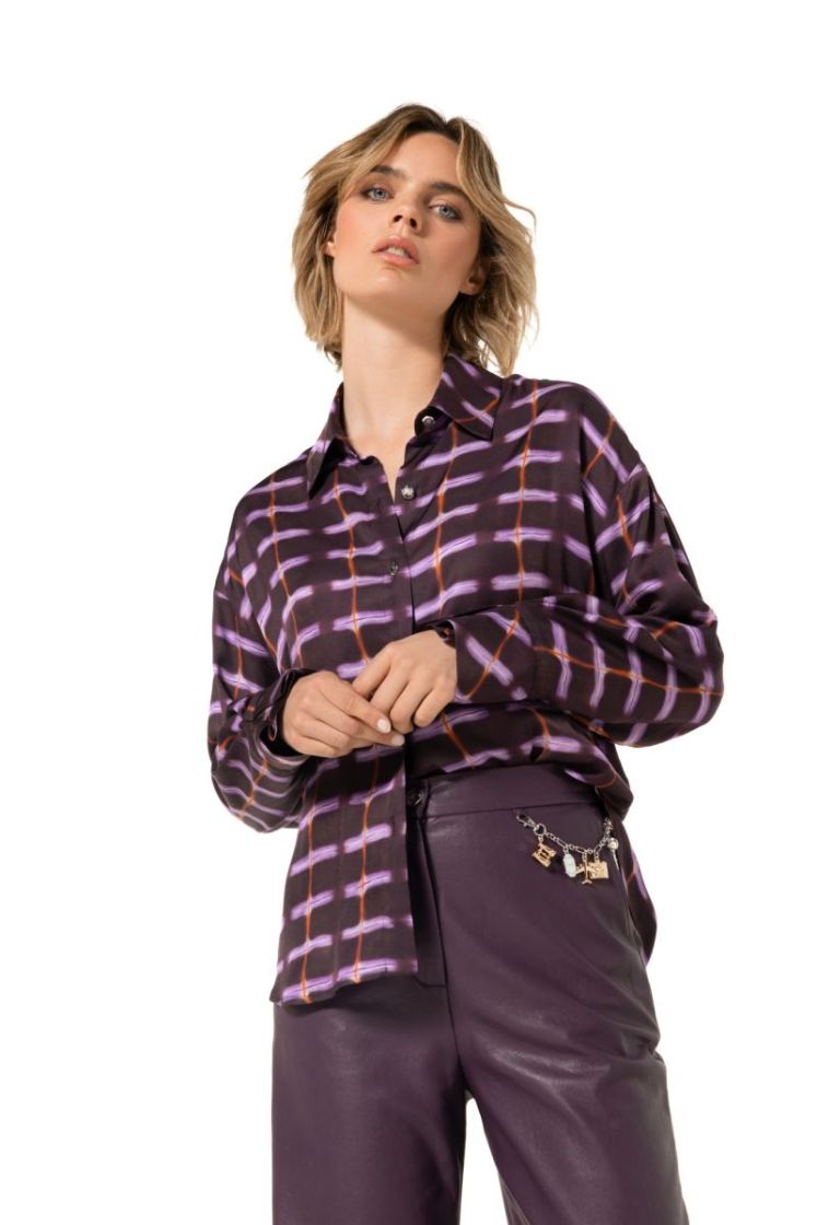 Hemdblouse met grafische print 59 Multi Color