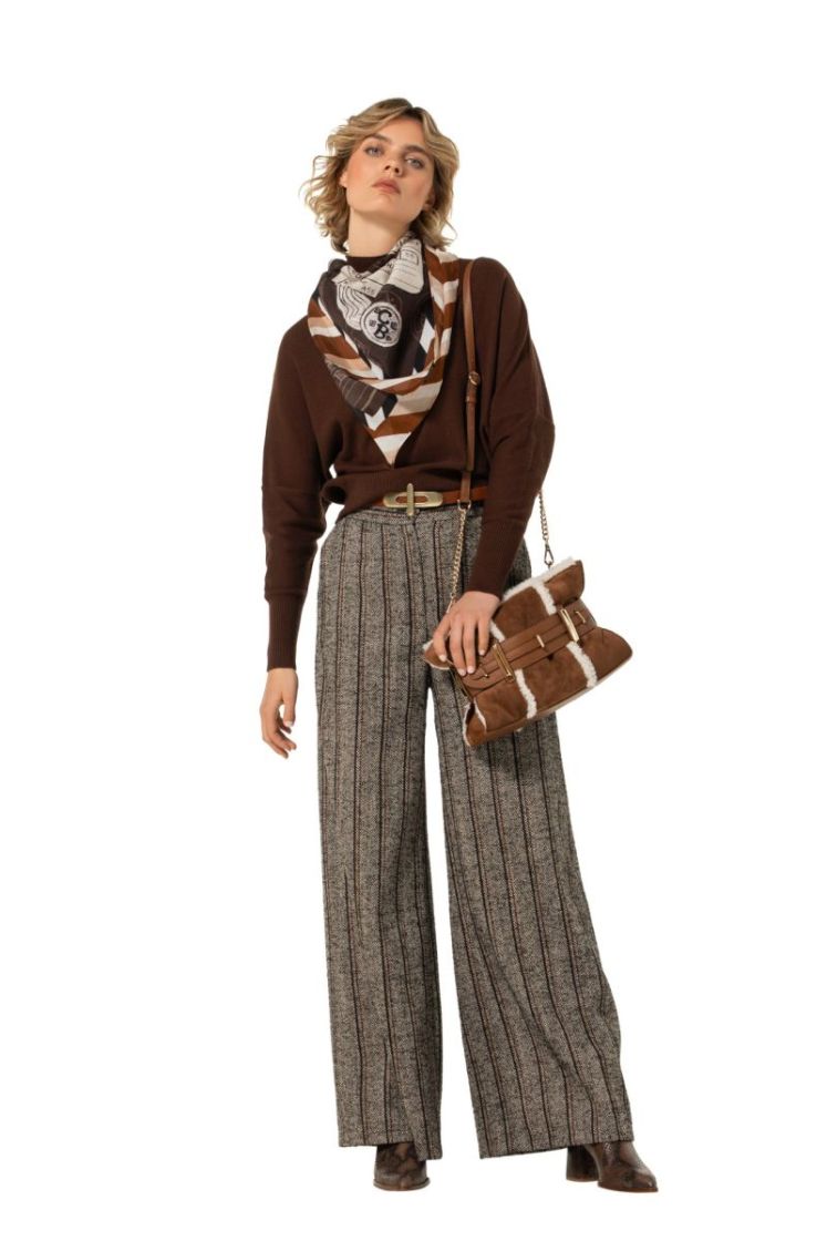 City-look broek in tweed, norm 39 Multi Color