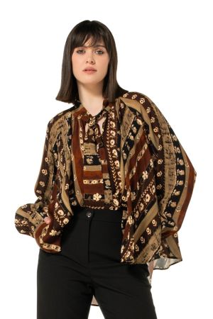 Losvallende tuniek met grafisc 39 Multi Color