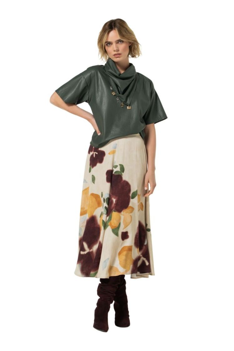 Vloeiende midi-rok 69 Multi Color